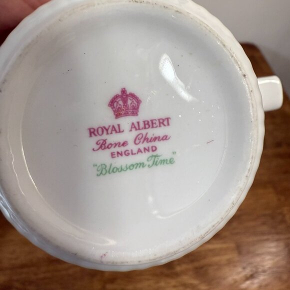 Royal Albert Blossom Time Mug Pink Cherry Tree Gold Trim Bone China England - Picture 8 of 8